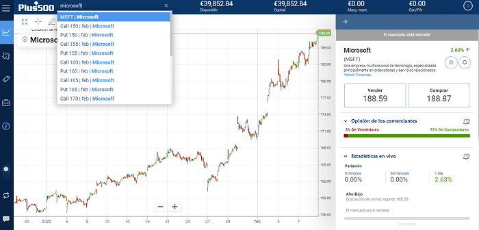 comprando acciones microsoft con plus500