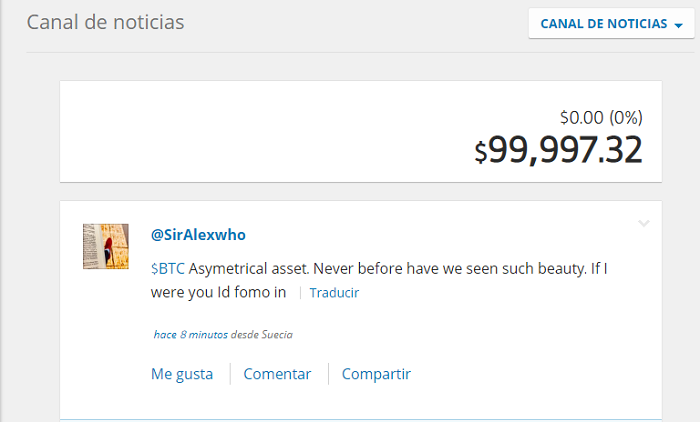 canal de noticias en etoro