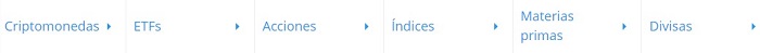 categoria de instrumentos disponibles en etoro