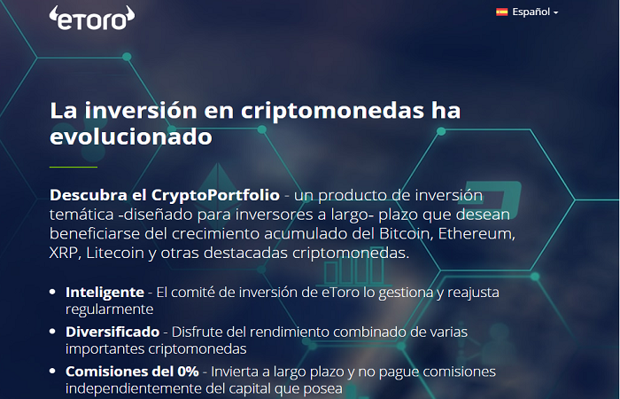 cryptoportofolio es un producto de inversion innovador de etoro