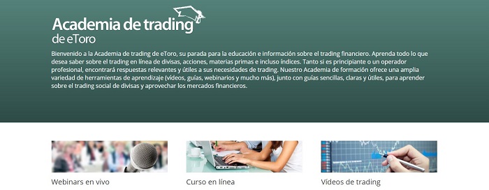 etoro ofrece su propia academia de trading
