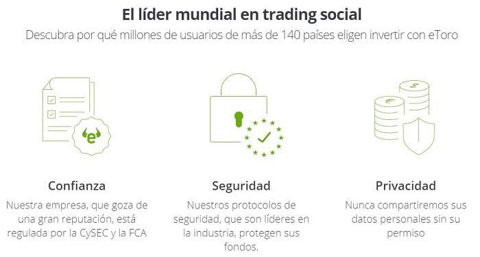 etoro posee las regulaciones necesarias para operar