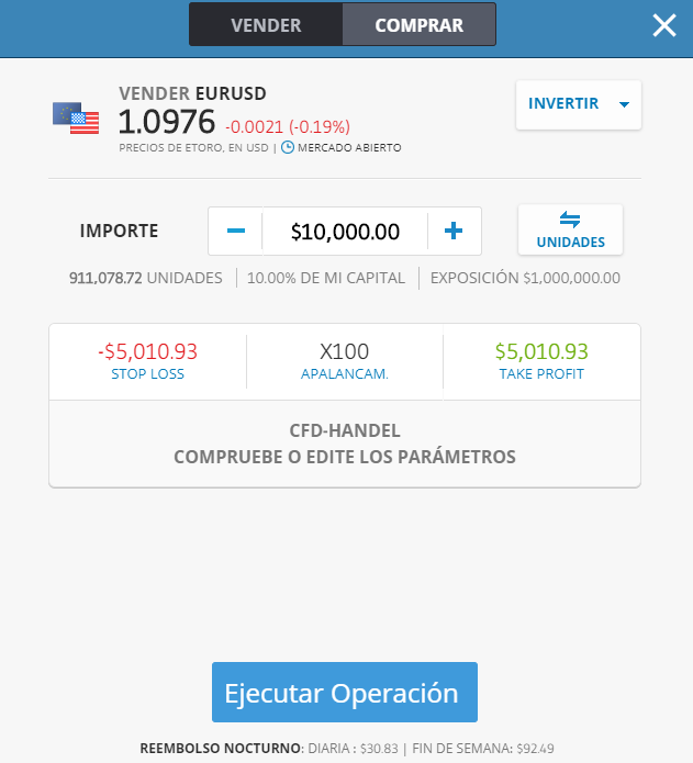 ventana para ejecutar una orden en etoro webtrader