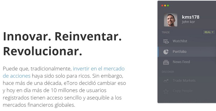 en etoro invertir no es solo para ricos sino que todos pueden invertir