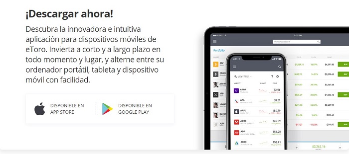 etoro tiene plataformas muy intuitivas y profesionales