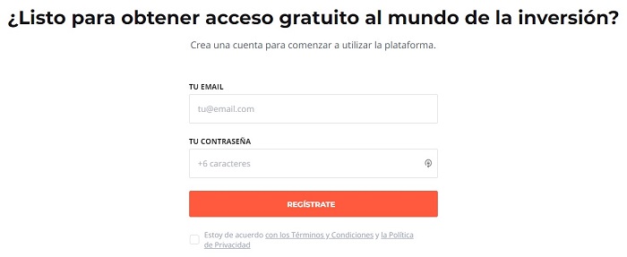 formulario para crear una cuenta demo gratis con iq option