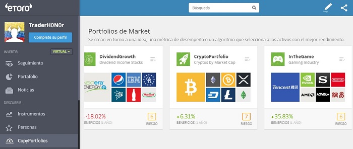cryptoportfolio es una herramienta avanzada de inversion de etoro