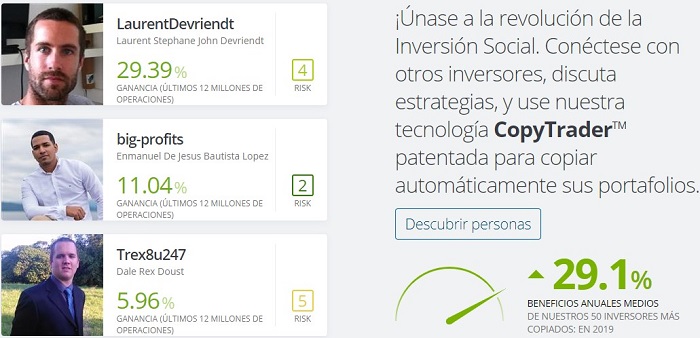 etoro es una plataforma de social trading y copytrading