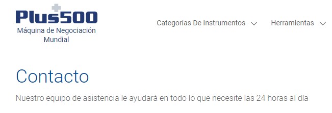 asistencia plus500 las 24 horas