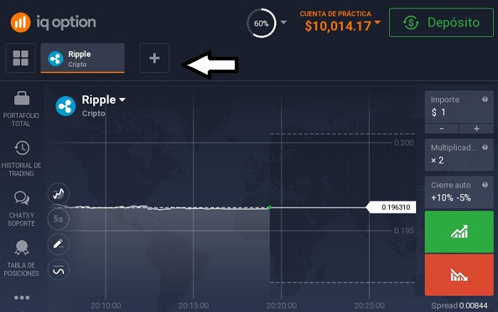 buscando ripple en iq option