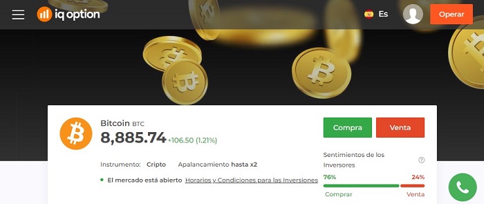 una forma facil de invertir son los cfd de criptomonedas en iq option