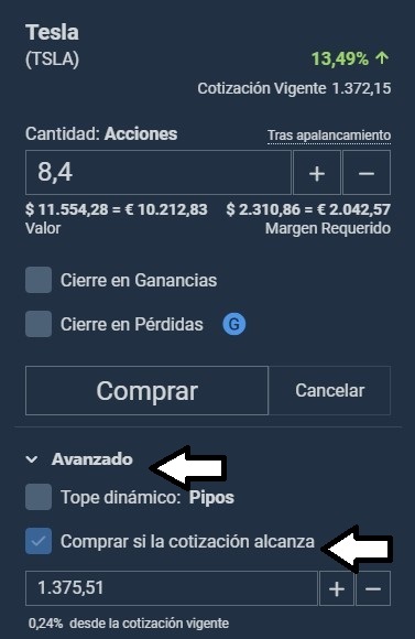 comprar si la cotizacion alcanza
