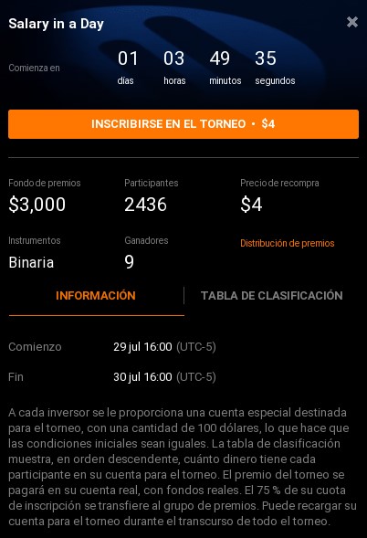 torneo salary in a day iq option torneo de trading salary in a day