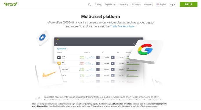 etoro plataforma multiactivo