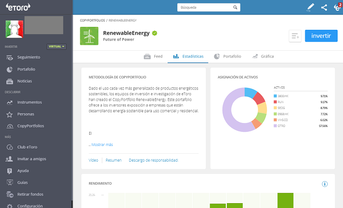 Fondos de inversión eToro