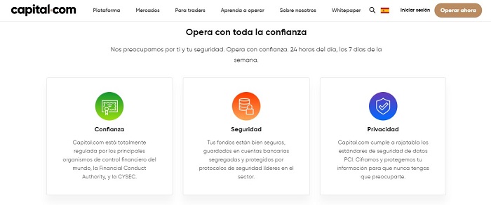 Capital.com operar seguro