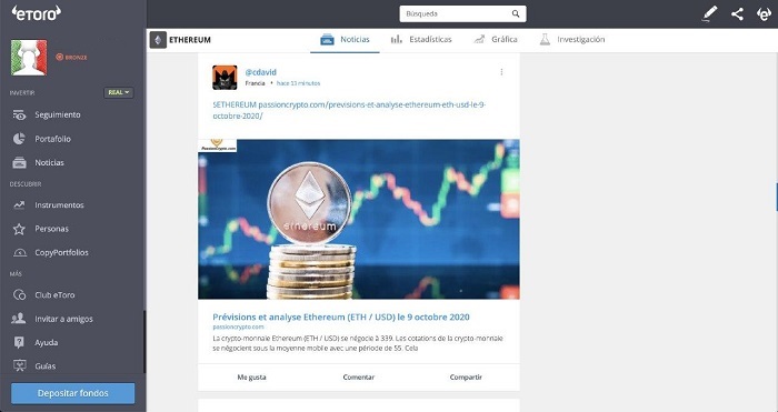 Comentarios prevision Ethereum