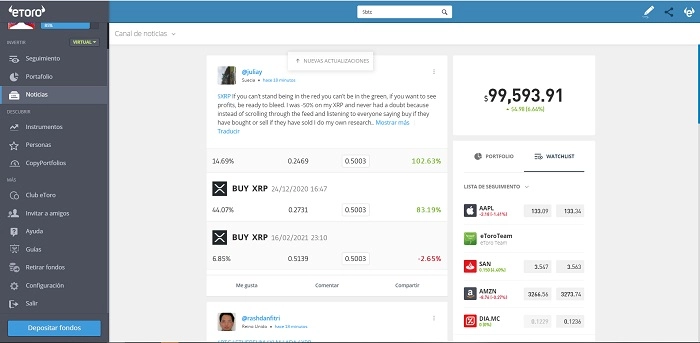 Noticias eToro