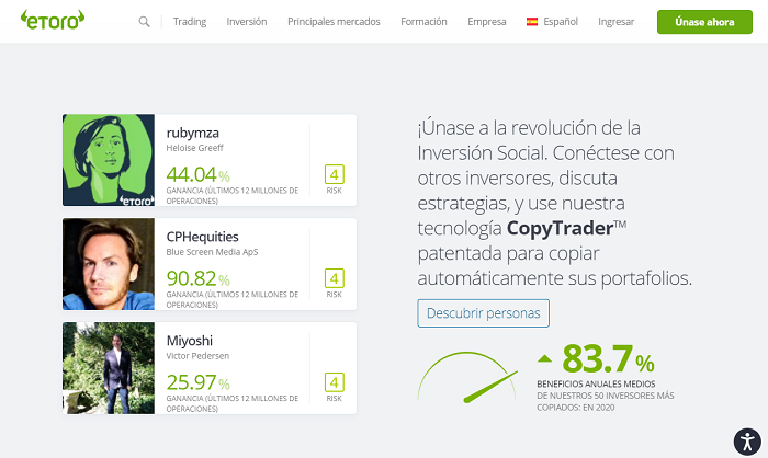 Fintech trading social eToro
