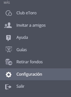 sección más de eToro