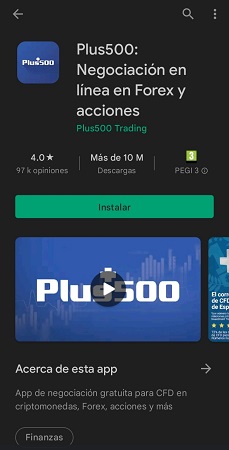 app de trading de Plus500