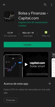 app de trading Capital.com
