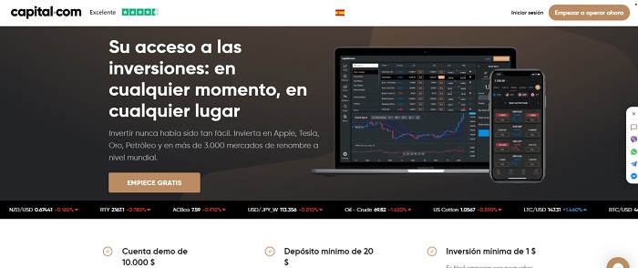 capital.com mejores brokers en México