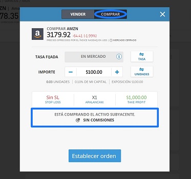 comprar acciones sin comisiones eToro