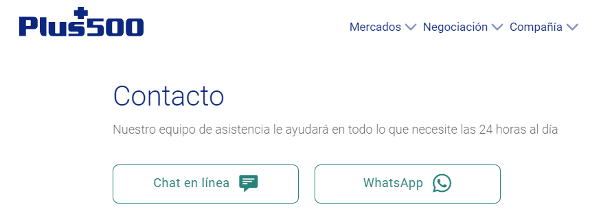 plus500 asistencia cliente
